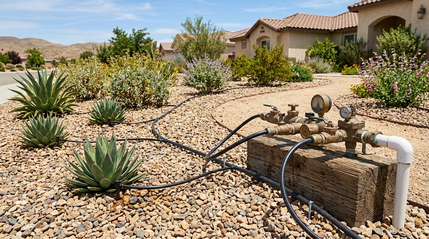 Smart drip irrigation system and manifold repair in Palmdale CA