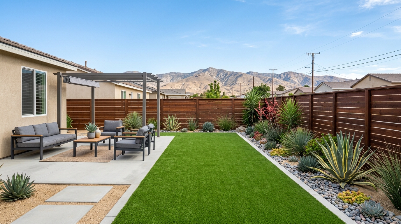 Synthetic turf installation in East Lancaster